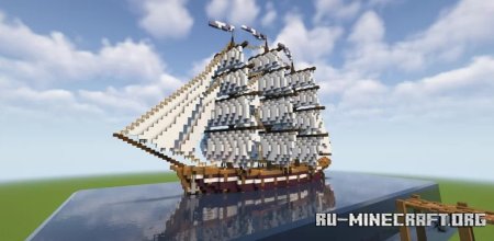  19th Century Clipper-Style Ship  Minecraft