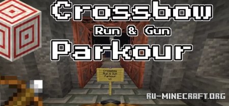  Crossbow Run & Gun Parkour  Minecraft