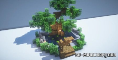  Bonsai Tree Pond Build  Minecraft