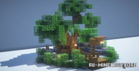  Bonsai Tree Pond Build  Minecraft