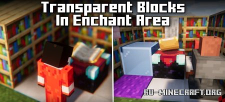  Transparent Blocks In Enchant Area  Minecraft 1.21.1