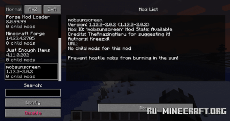  Mob Sunscreen  Minecraft 1.21.1