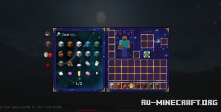  Space and Stars GUI  Minecraft 1.21