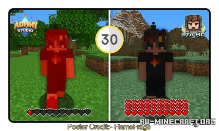 Скачать Здоровье меняется каждые 30 секунд для Minecraft PE 1.21
