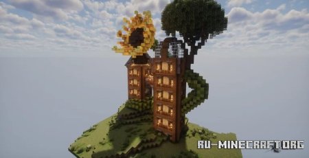  Sunflower Tower House  Minecraft