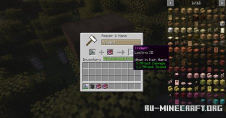  Expanded Trident Enchanting  Minecraft 1.21.1