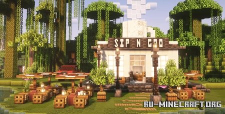  Coffe Shop - Sip N Goo  Minecraft