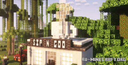  Coffe Shop - Sip N Goo  Minecraft