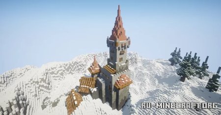  Small fortress in snow  Minecraft