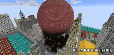  New York City with 1,000,000 TNT  Minecraft