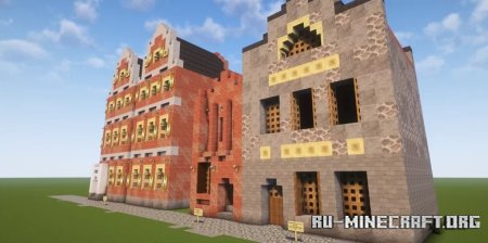  Hauserpaket Wismar Ziegelhauser  Minecraft