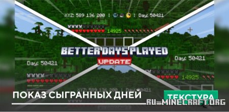 Скачать Показ сыгранных дней для Minecraft PE 1.21