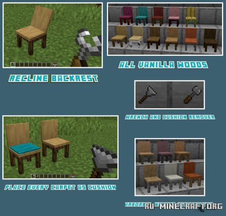  Aesthetic Seating  Minecraft 1.21.1