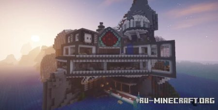  Redstone Cliff House  Minecraft