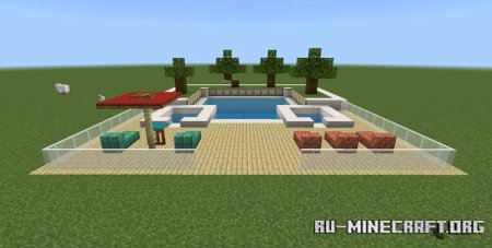  Large Modern Pool  Minecraft