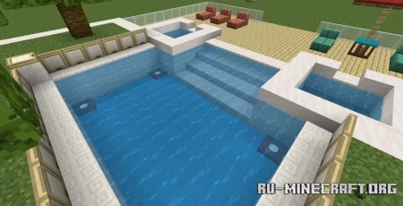  Large Modern Pool  Minecraft