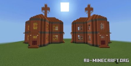  Two Acacia Churches  Minecraft