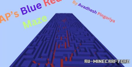  AP's Blue Red Maze  Minecraft