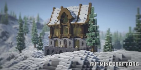  Simple winter house by Alan_Gor  Minecraft