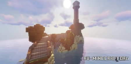  lighthouse at sea  Minecraft