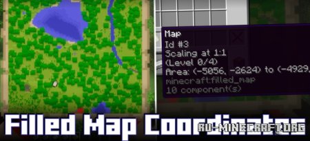  Filled Map Coordinates  Minecraft 1.21.4