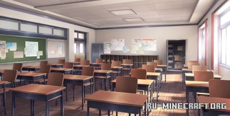  Literature Club Classroom  Minecraft