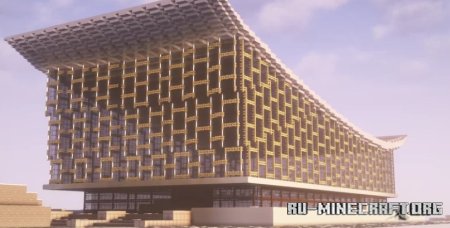  Socialist Modernist Expo Building  Minecraft