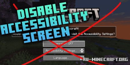  Disable Accessibility Screen  Minecraft 1.21.4