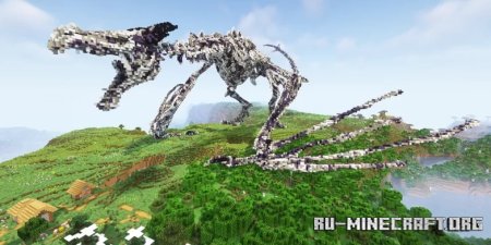  Ender Dragon Skeleton Statue  Minecraft