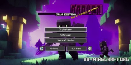  Darker Neon Purple GUI and HUD  Minecraft 1.21