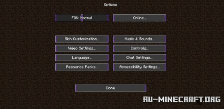  Darker Neon Purple GUI and HUD  Minecraft 1.21