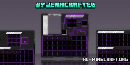 Скачать Darker Neon Purple GUI and HUD для Minecraft 1.21