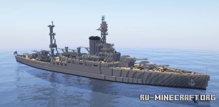  USS Vermont ( Custom Battleship )  Minecraft