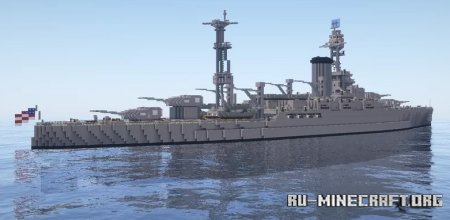  USS Vermont ( Custom Battleship )  Minecraft