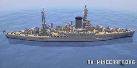  USS Vermont ( Custom Battleship )  Minecraft