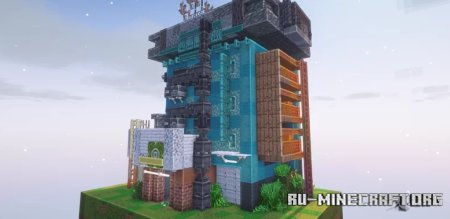  Little Cyberpunk Skyscraper  Minecraft