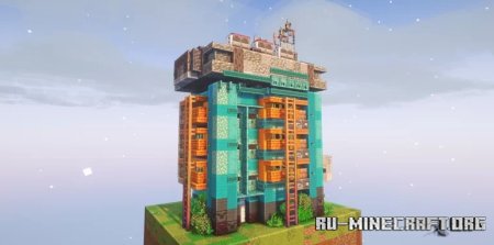  Little Cyberpunk Skyscraper  Minecraft