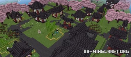  Cherry blossom village by Prinx4life  Minecraft