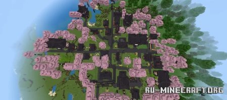  Cherry blossom village by Prinx4life  Minecraft