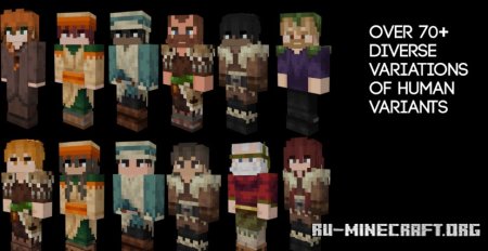  Human Era: Villagers & Illagers X Fresh Animations  Minecraft 1.21