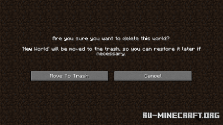  Delete Worlds To Trash  Minecraft 1.21.3