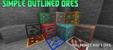  Simple Outlined Ores  Minecraft 1.21