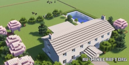  Modern Mansion With Swimming Pool  Minecraft