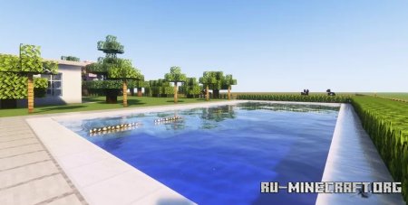  Modern Mansion With Swimming Pool  Minecraft