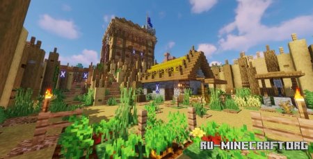  The Wooden Castle - Medieval Fortification  Minecraft