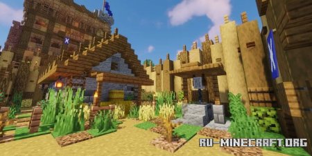  The Wooden Castle - Medieval Fortification  Minecraft