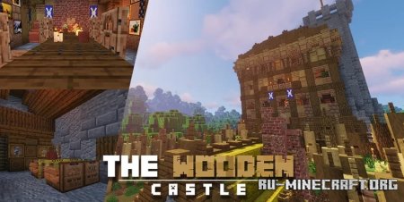  The Wooden Castle - Medieval Fortification  Minecraft