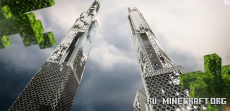  1700-block Sky Mile Tower  Minecraft