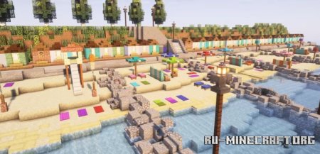  Avon Beach - Beachfront Time-lapse  Minecraft