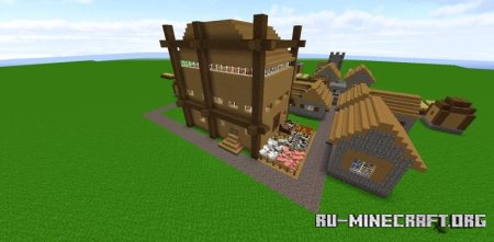  Huge House in Village by gokujan09  Minecraft